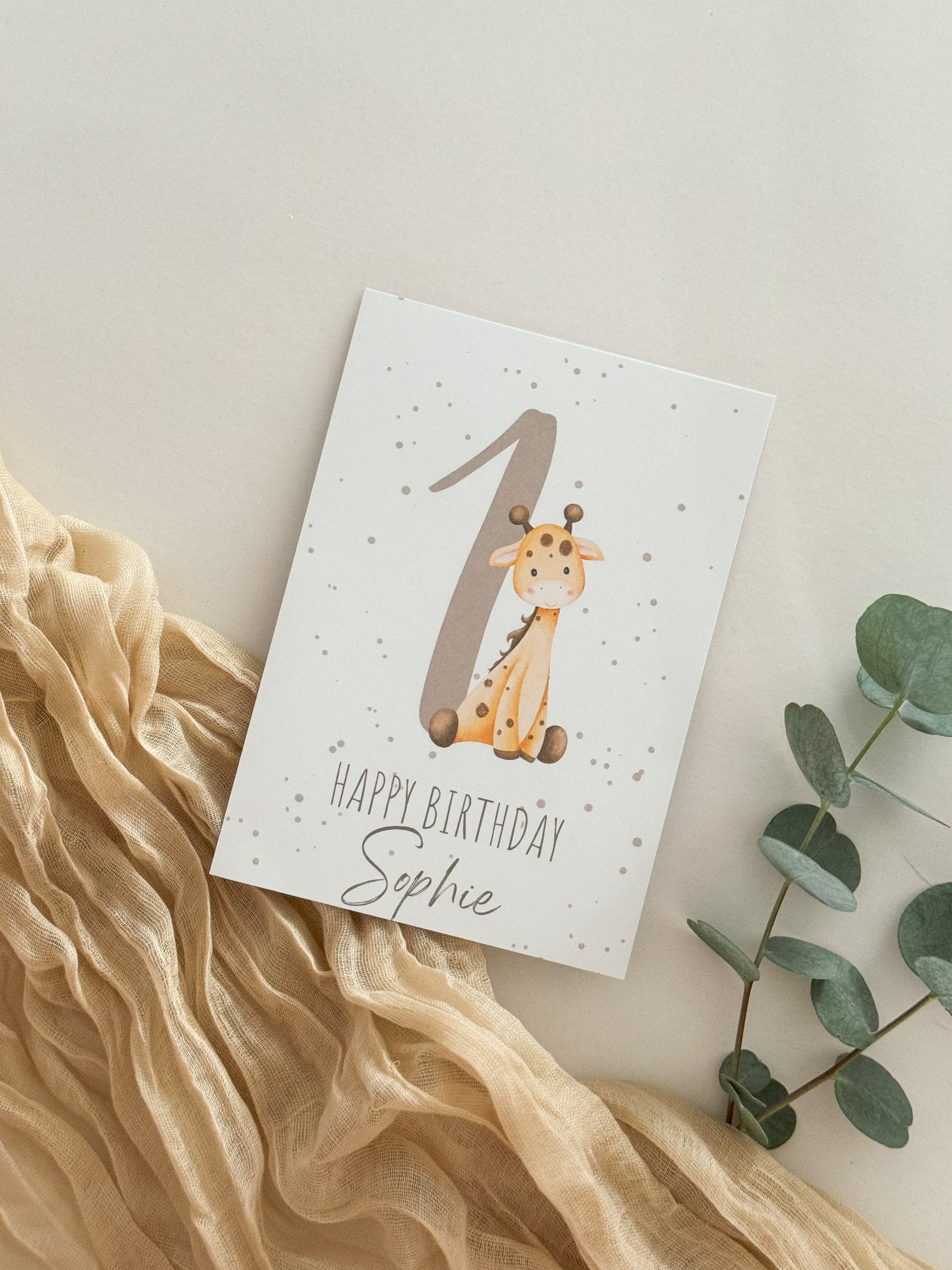 GEBURTSTAGSKARTE | GIRAFFE